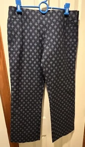 NWT Tory Burch Oliana Pant Navy Pinstripe $250 MSRP – Size 6 - Picture 1 of 4
