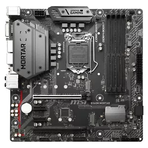 MOB006 LGA1151 MSI B360M Mortar mATX Motherboard / Motherboard inkl I/O Shield - Bild 1 von 3