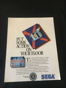 Sega Crack Down Video Arcade Game Flyer, 1989 NOS - Picture 1 of 2