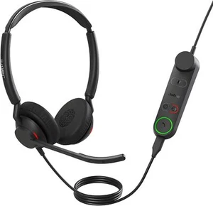 Casque stéréo Jabra Engage 50 II 3 microphones antibruit attachés par câble - Photo 1/3