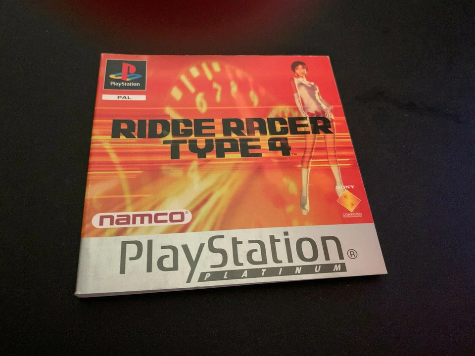 Ridge Racer Type 4 Manual Instructions PLAYSTATION PS1 - Image 1 of 1