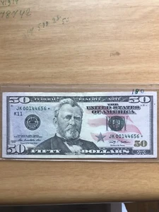 $50 Bill *star Note* 2009, Rare Good Condition - Picture 1 of 3