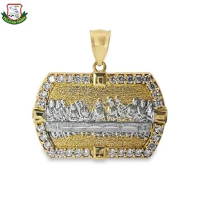 MEN'S 10K GOLD & STONE LAST SUPPER PENDANT, 2.7 DWT (LE-JLS) (PPJ036941) - Picture 1 of 4