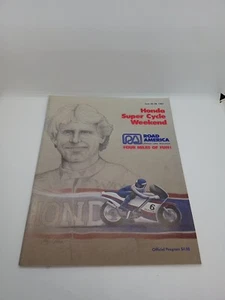 1987 Honda Super Cycle Weekend Road America Program Fc1 - Picture 1 of 8