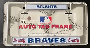 ATLANTA BRAVES CHROME LICENSE PLATE FRAME *NEW* IN STOCK - Picture 1 of 1