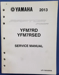 Yamaha 2013 Raptor 700R YFM7RD YFM7RSED Service Manual 2 - Picture 1 of 11