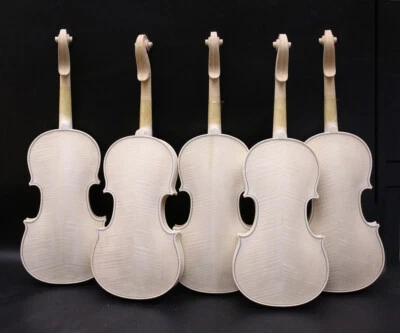New 4/4 Violin Flame Maple Spruce wood Hand made violin Ebony Fingerboard - Image 1 of 4