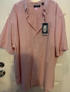 NWT Gold Label Roundtree Yorke Pink 4xT  Men Shirt Big Tall XLT  - Picture 1 of 9