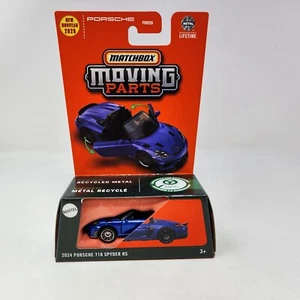 2024 Porsche 718 Spyder RS * Blue * 2025 Matchbox Moving Parts Case E Y11 - Picture 1 of 3