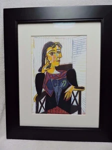 1940's Abstract Girl Armchair Figure Pablo PICASSO Art Gravure Framed PRINT - Picture 1 of 12