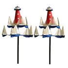 Art Wind Sculpture Sailboat Windmill Outdoor Garden Decoration Stakes Windmre