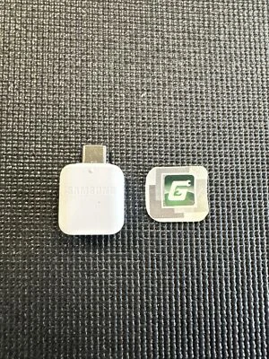 Samsung USB Connector OTG Adapter, USB C to USB converter, White Original OEM - Image 1 of 2