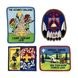 1991 BSA Patch Lot of Occoneechee Council Inductions Camp Durant Greene Pow Wow
