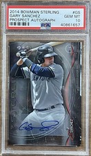 2014 Bowman Sterling Prospect Auto Gary Sanchez #BSPA-GS PSA 10 GEM MT Auto⭐️