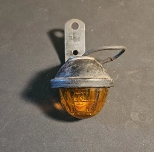 Vintage Amber Glass Arrow 31 Bullet Light Mt Holly NJ Untested  - Picture 1 of 12