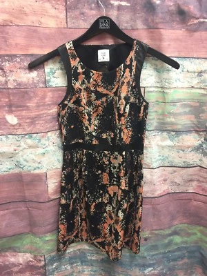 Mac & Jac Dress Black Splatter Pattern Sleeveless Sheath Dress Women's Size S* - Image 1 of 4