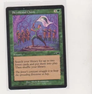 Magic The Gathering 1x Skyshroud Claim Nemesis Comune MTG NM/MINT Verde EDH - Foto 1 di 1