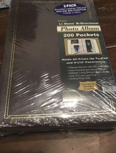 Pioneer Photo Albums BONDED LEATHER LOT OF 2 400 Pockets Total ACID FREE NEW - Picture 1 of 3