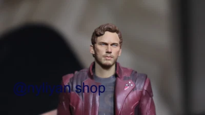 Cabeza esculpida de Chris Pratt de Star-Lord 1/12 tallada para muñeca cuerpo figura masculina SHF de 6"" Foto 1 de 4
