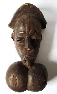 Afrikanische Holzmaske Ethnographica Idoma Maske Nigeria Alte Vorhaltemaske - Bild 1 von 11