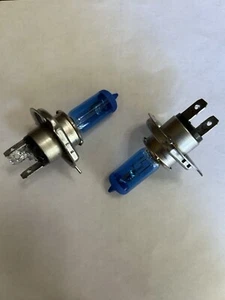 PIAA 5000K STRATOS BLUE 5000 H4 Headlight Halogen Bulbs HZ301 - Picture 1 of 8