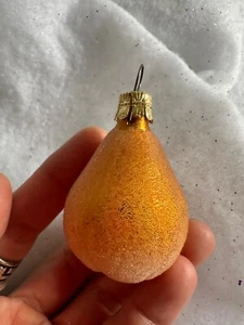 PERA AZUCARADA ALEMANA VIDRIO SOPLADO ADORNO DE NAVIDAD FRUTA NAVIDEÑA ¿Inge Glas? - Imagen 1 de 5