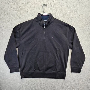 Tommy Hilfiger Pullover Hombre Talla 2XL Negro 1/4 Cremallera - Imagen 1 de 9