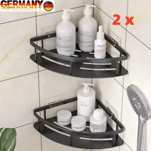 2X Duschablage Ohne Bohren Ecke Dauerhaft Aluminium Badregal Regal Badregal DE - Bild 1 von 12
