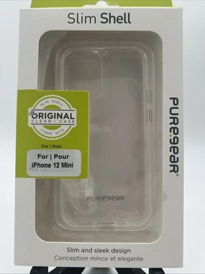 Funda PureGear Slim Shell Series para Apple iPhone 12 Mini - Transparente Foto 1 de 2