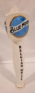 BLUE MOON BELGIAN WHITE ICONIC BAR DRAFT BEER TAP HANDLE 11" TALL. MAN CAVE - Foto 1 di 7