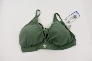 WOMEN'S ADIDAS BRALETTE 1X5994 X-LARGE 20/22  COLORS TRACE GREEN TOP NWT 2022 - Picture 1 of 5