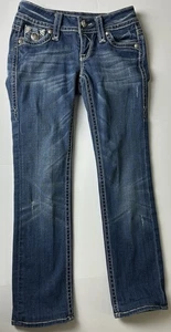 Rock Revival Jeans Womens Tori Straight Stretch Distressed Denim SZ 25 - Picture 1 of 21
