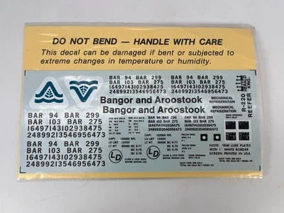 Herald King Miller Adv #R-220 Orange Refrigerator 8-77 Bangor HO Decals - Image 1 of 4