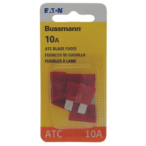Bussmann BP/ATC-10-RP Plastic 10A 32V dc 1kA Blade Fuse 3/4 L in. (Pack of 5) - Picture 1 of 1