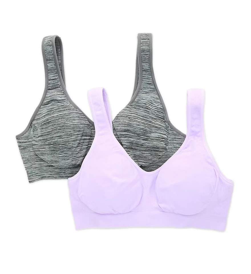 Sujetador sin costuras Fruit Of The Loom FT990 recién construido - Paquete de 2 Foto 1 de 1