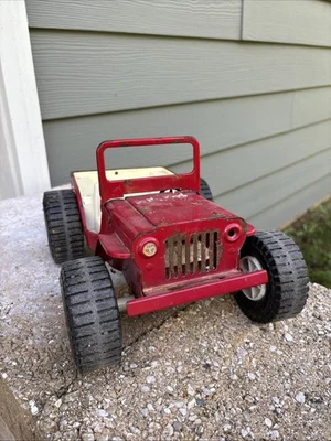 De colección Tonka Jeep Dune Buggy Años 70 Acero Prensado Neumáticos Grandes Rojo Hecho en EE. UU. Pato Foto 1 de 4