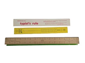 Westcott Typist Typesetting Rule R-552 - 15 inch with Instructions - Picture 1 of 3