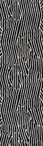 Momeni Xander Polyester Blend Area Rug Black 2'3" X 7'6" Runner - Picture 1 of 1