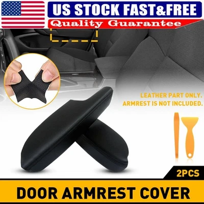 Cubierta de paneles de reposabrazos delantero izquierdo derecho y puerta de cuero para Acura TSX 2010 2009-14 Foto 1 de 4