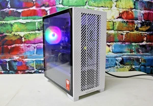 Custom White Gaming Desktop PC Intel Core i7 3.40 Quad 32 GB SSD Nvidia RTX 5060 - Picture 1 of 8
