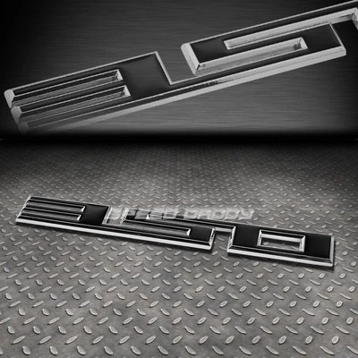METAL PARACHOQUES MALETERO PARRILLA EMBLEMA CALCOMANÍA PEGATINA INSIGNIA CROMO/NEGRO GM SBC 350 5.7 Foto 1 de 2