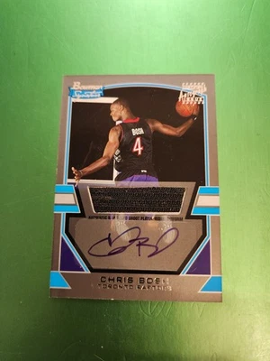 2003-04 Bowman Signature Silver/249 Chris Bosh #78 Rookie Auto RC HOF Foto 1 de 2