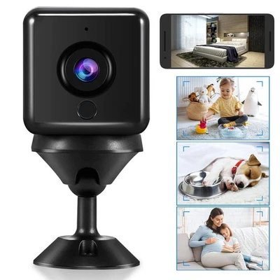MINI IP KAMERA 1080P WIRELESS WLAN WIFI CAMERA ÜBERWACHUNGKAMERA IR CAM HD NEU - Bild 1 von 4