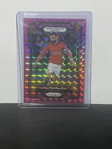 2023-24 Panini Prizm Premier League #43 Bruno Fernandes Pink Mosaic - Picture 1 of 2