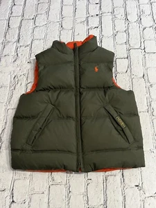 Boy’s Polo Ralph Lauren Reversible Puffer Down Vest Size 4 - Picture 1 of 13