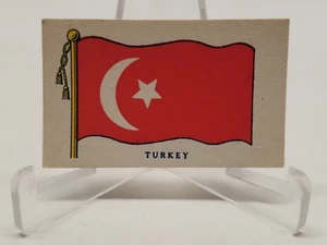 Tarjetas coleccionables de Wilbur-Suchard Chocolate Co. con bandera internacional de Turquía - Imagen 1 de 2