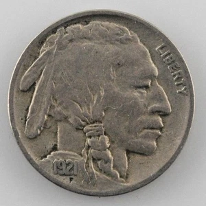 1921 Buffalo Five Cent Nickel 5C ( Sehr Fein, VF Zustand) - Bild 1 von 4