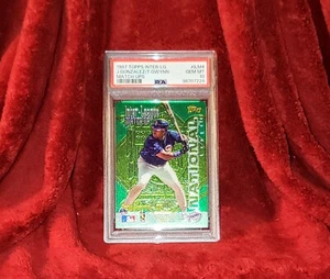 TONY GWYNN 1997 TOPPS INTER-LEAGUE MATCH UPS #ILM4 JUAN GONZALEZ PSA 10 🔥 HOF - Picture 1 of 2