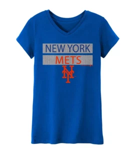 T-shirt MLB New York Mets ragazza scollo a V core giovane extra large XL 14/16 - Foto 1 di 1