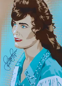 "Poster retrò firmato a mano Loretta Lynn Grand Ole Opry Art Classic 11"" x 17" - Foto 1 di 4